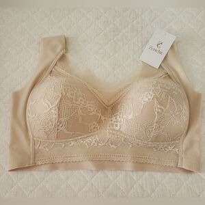 2XL ZenChic Lace Bra - Beige
